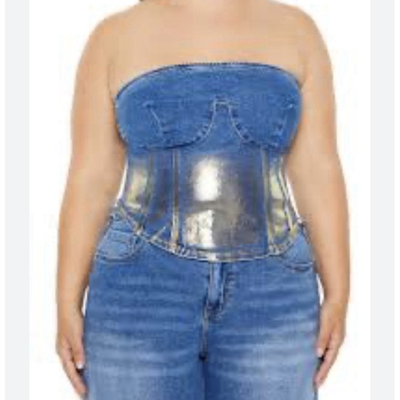 Forever 21 Other - FOREVER 21 CORSETS Women Blue & Gold Sz 0X